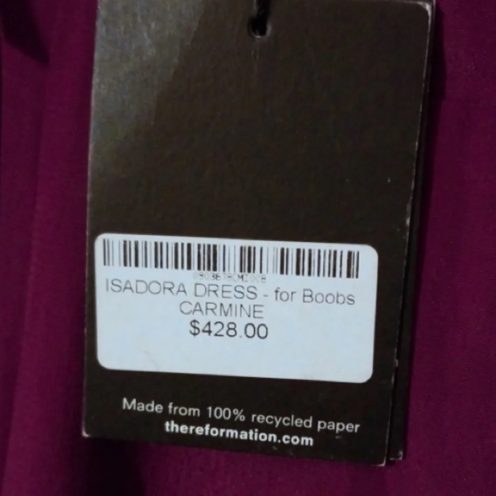 Reformation NWOT Isadora Gown in Carmine | Size 12 | Orig $428